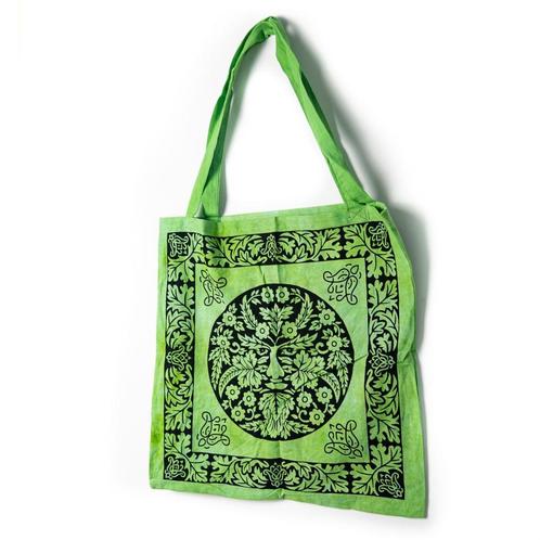 Tote Bag Katoen - De Groene Man Keltisch (45 cm), Sieraden, Tassen en Uiterlijk, Overige Accessoires, Nieuw, Verzenden