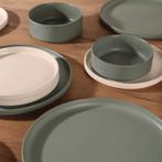 Bordenset Cove - groen / wit - 18-delig | 6-persoons, Huis en Inrichting, Keuken | Servies, Verzenden, Nieuw