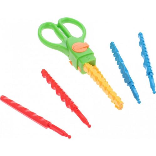 Toi-Toys Creatieve kartelschaar - 9 patronen - groen - ki..., Hobby en Vrije tijd, Naaien en Fournituren, Nieuw, Ophalen of Verzenden
