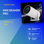 Mini Beamer Pro - Thuisbioscoop - Android 13 - WIFI6 - Wit, HD (720), Verzenden, LUKARDIE, Nieuw