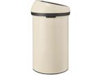 Brabantia Touch Bin Prullenbak - 60 liter - Soft Beige, Verzenden, Zo goed als nieuw