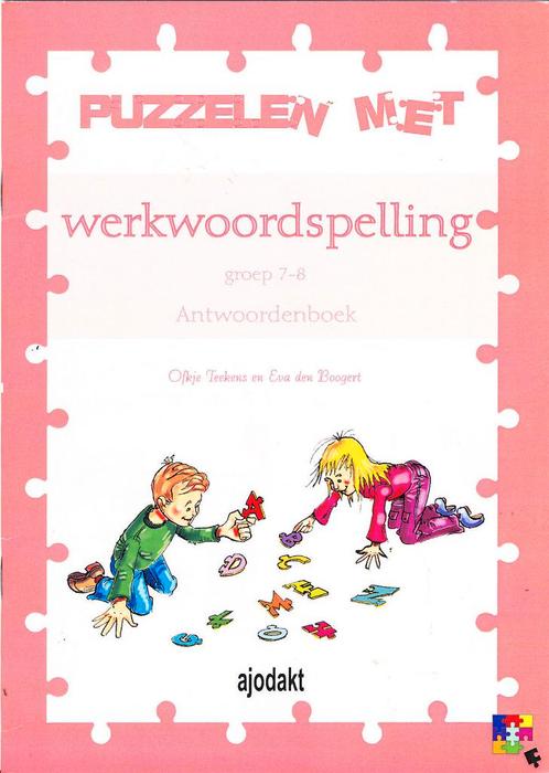 Ajodakt Antwoorden Puzzelen met Werkwoordspelling groep 7-8, Boeken, Schoolboeken, Nieuw, Verzenden