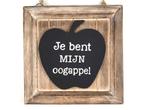Lijstje appel 20x20 cm oogappel natural / black, Ophalen of Verzenden, Nieuw