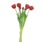 Bosje Tulpen Tulp Duchesse Double rood kunstbloem - Buitenge, Huis en Inrichting, Woonaccessoires | Overige, Nieuw, Verzenden