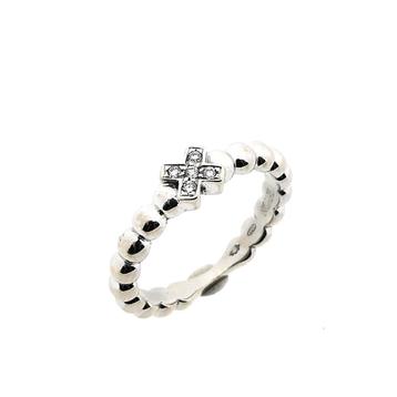 Witgouden Joy ring met diamant; 0,05 ct. | Bron Jewelry beschikbaar voor biedingen