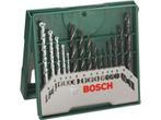 Veiling - Bosch X-Line Boorset - 15-delig - Hout, metaal en, Gebruikt