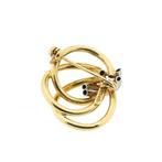 Bicolor gouden broche | Vintage (witgoud, geelgoud), Sieraden, Tassen en Uiterlijk, Broches, Ophalen of Verzenden, Gebruikt, Overige kleuren