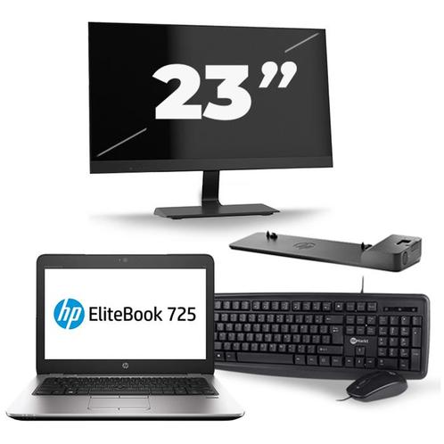 HP EliteBook 725 G3 - AMD PRO A12-8800B - 12 inch - 8GB RAM, Computers en Software, Windows Laptops, Zo goed als nieuw, Verzenden