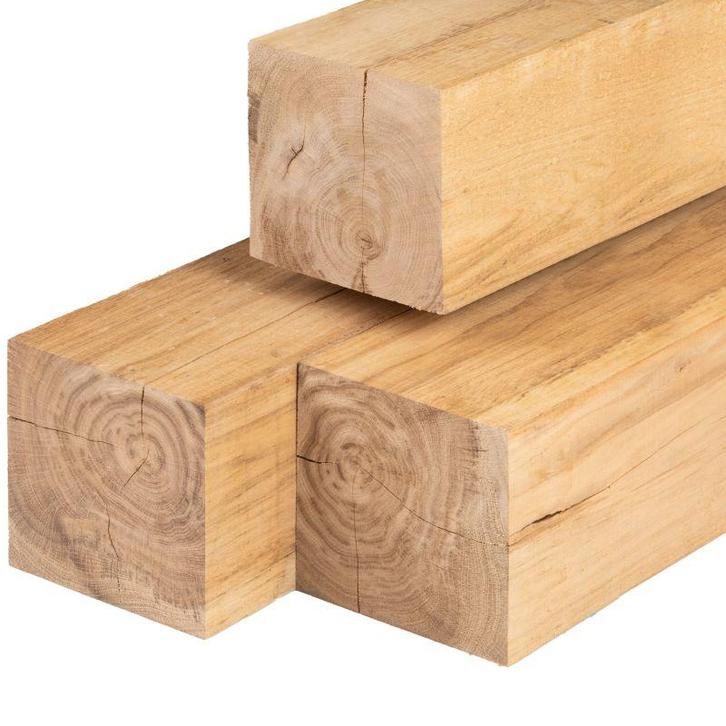 Eiken palen 150x150mm fijn gezaagd, Doe-het-zelf en Verbouw, Hout en Planken, Nieuw, Ophalen of Verzenden