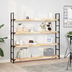 vidaXL Wandschappen 3 st zwevend 140x20x4 cm onbehandeld, Huis en Inrichting, Woonaccessoires | Wandplanken en Boekenplanken, Verzenden