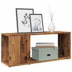 vidaXL Tv-meubel 80x24x32cm bewerkt hout oud houtkleurig, Huis en Inrichting, Kasten | Televisiemeubels, Verzenden, Nieuw, Overige houtsoorten