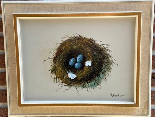H Poeder (1964) - Vogelnestje, Antiek en Kunst, Kunst | Schilderijen | Klassiek
