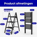 Moeve Keukentrap - Huishoudtrap inklapbaar - Opstapje - Trap, Ophalen of Verzenden, Nieuw