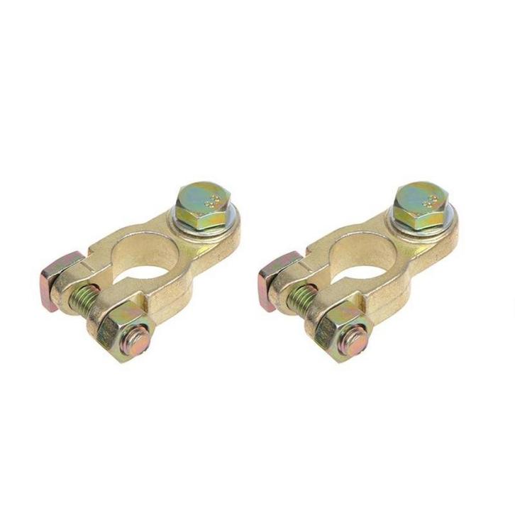 ProPlus Accupoolklem Set - M8 Bout - Goudkleurig - Messin..., Auto-onderdelen, Accu's en Toebehoren, Nieuw, Ophalen of Verzenden