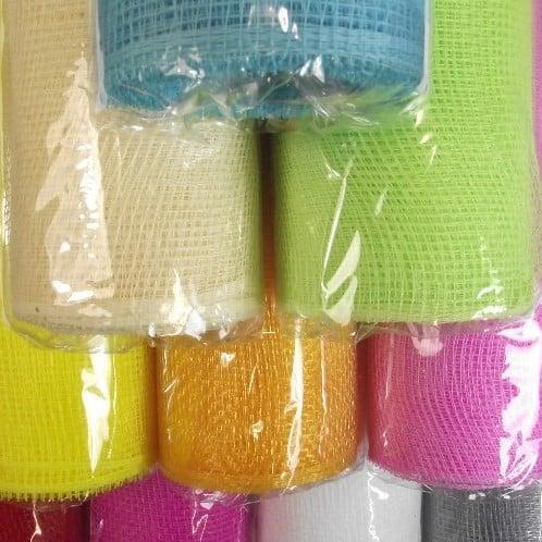 Decomesh limegroen 53 cm rol 9 meter voor kransen en, Huis en Inrichting, Woonaccessoires | Kunstplanten en Kunstbloemen, Nieuw