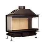 Inbouw Houtkachel Crystal 80 Open Side