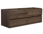 Wastafelkast Angela 140 x 48 cm Bruin Eiken Wastafelmeubel, Verzenden, Nieuw, Wastafelkast