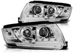 Koplampen Skoda Fabia 99-07 DRL Look Chroom, Ophalen of Verzenden, Nieuw