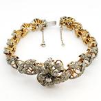Armband - 18 karaat Geel goud, Witgoud - 0.89ct. tw. Diamant, Sieraden, Tassen en Uiterlijk, Armbanden, Nieuw