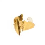 Bicolor gouden Lapponia broche; Lotus (platina, geelgoud), Ophalen of Verzenden, Gebruikt, Overige kleuren, Goud