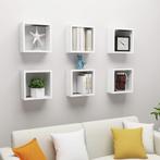 vidaXL Wandschappen kubus 6 st 30x15x30 cm wit, Huis en Inrichting, Woonaccessoires | Wandplanken en Boekenplanken, Verzenden