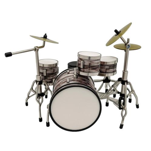 Baby mini  drumstel black flow 10 cm hoog - schaal ca. 1:10, Verzamelen, Muziek, Artiesten en Beroemdheden, Pop, Beeldje of Miniatuur