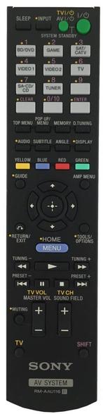 Afstandsbediening Sony rm-aau116 RM-AAU113 RM-AAU114, Ophalen of Verzenden, Nieuw, Origineel