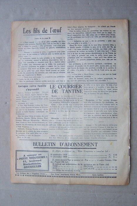 Tintin Le Petit Vingtième n°24 du 16 juin 1938 - 1, Boeken, Stripboeken