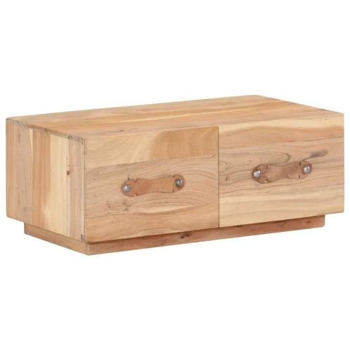 vidaXL Salontafel 90x50x35 cm massief gerecycled hout, Huis en Inrichting, Tafels | Salontafels, 50 tot 100 cm, Nieuw, Overige houtsoorten