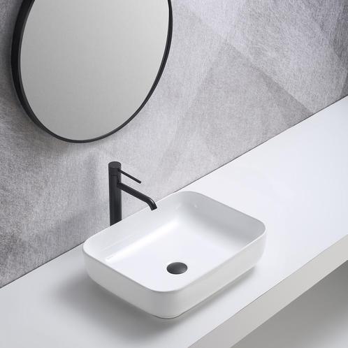 Wastafel Bella 50x39x13cm glans wit, Doe-het-zelf en Verbouw, Sanitair, Verzenden