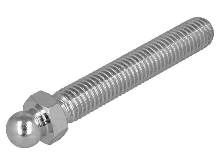 Stelvoet met kogelgewricht - M8 x 60mm - Gegalvaniseerd, Doe-het-zelf en Verbouw, IJzerwaren en Bevestigingsmiddelen, 50 tot 100 mm