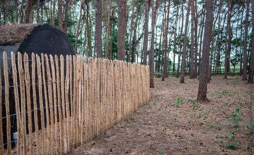 Schapenhekwerken Ambachtelijke RONINA HOUTEN 5m 150cm hoog, Tuin en Terras, Tuinhekken en Hekwerk, Nieuw, Hout, Ophalen of Verzenden