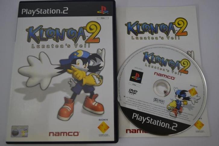 Klonoa 2 - Lunateas Veil (PS2 PAL), Spelcomputers en Games, Games | Sony PlayStation 2, 1 speler, Zo goed als nieuw, Verzenden