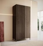 Meubella Kledingkast Paz donker eiken 90cm, Huis en Inrichting, Kasten | Vitrinekasten, Verzenden, Nieuw, 50 tot 100 cm, Modern