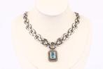 Zonder minimumprijs - Halsketting Zilver Aquamarijn, Sieraden, Tassen en Uiterlijk, Kettingen, Nieuw