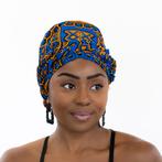 Easy headwrap / hoofddoek - Satijnen binnenkant - Ancient bl, Nieuw, Ophalen of Verzenden