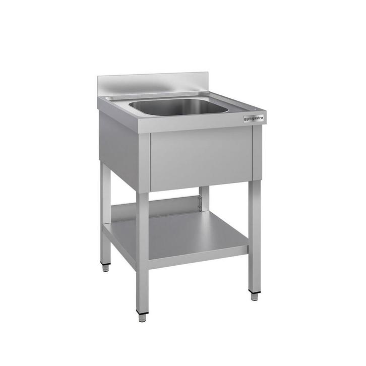 GGM Gastro | Spoeltafel ECO - 600x600mm - met bodemschap & 1, Zakelijke goederen, Horeca | Keukenapparatuur, Nieuw in verpakking