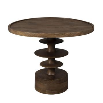 *WOONWINKEL* Dutchbone Cath Walnut Ronde Salontafel Walnoot beschikbaar voor biedingen