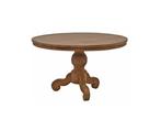 Ronde TEAK eettafel Dingklik met bolpoot-130 cm, Huis en Inrichting, Tafels | Eettafels, Ophalen of Verzenden, Nieuw