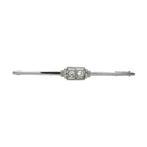 Witgouden broche met diamant 18 krt, Sieraden, Tassen en Uiterlijk, Broches, Ophalen of Verzenden, Nieuw