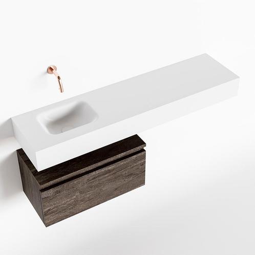 MONDIAZ ANDOR 60cm toiletmeubel dark brown. LEX 120cm, Doe-het-zelf en Verbouw, Sanitair, Bad, Nieuw, Ophalen of Verzenden