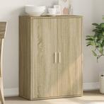 vidaXL Dressoir 60x31x84 cm bewerkt hout sonoma eikenkleurig, Huis en Inrichting, Verzenden, Nieuw, 50 tot 100 cm, 25 tot 50 cm