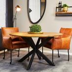 *WOONWINKEL* Starfurn Arlington Ronde Eettafel Mangohout 140, Huis en Inrichting, Tafels | Eettafels, Verzenden, Nieuw