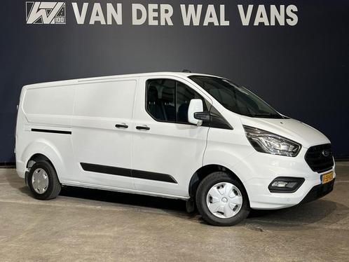 Ford Transit Custom 2.0 TDCI L2H1 Euro6 Airco | Navigatie |, Auto's, Bestelauto's, Dealer onderhouden, Lease, Zwart, Handgeschakeld