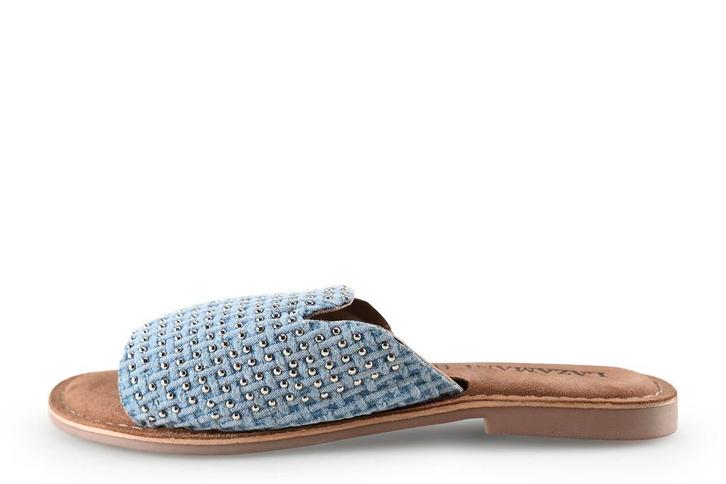 Lazamani slippers in maat 41 Blauw | 15% korting, Kleding | Dames, Schoenen, Blauw, Zo goed als nieuw, Slippers, Verzenden
