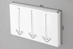 Modern design wandkapstok ARROW 30cm wit met 3 haken - 20579, Ophalen of Verzenden, Nieuw