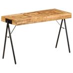 vidaXL Schrijftafel 118x50x75 cm massief mangohout, Huis en Inrichting, Bureaus, Verzenden, Nieuw