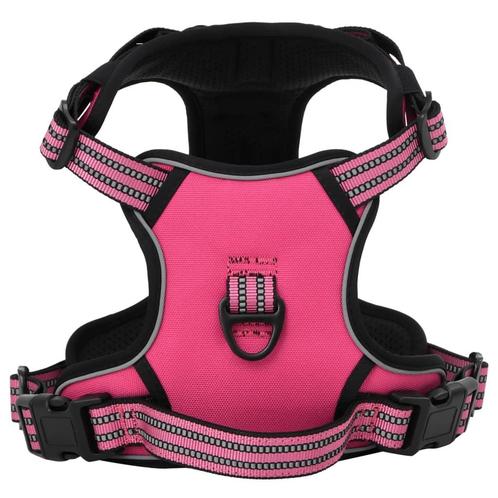 vidaXL Hondentuigje met reflecterende strepen verstelbaar M, Dieren en Toebehoren, Honden-accessoires, Nieuw, Verzenden