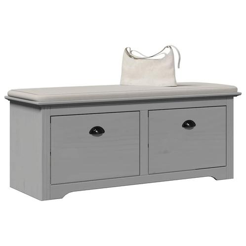 vidaXL Gangbank BODO 114x40x45 cm grijs, Huis en Inrichting, Banken | Voetenbanken en Poefen, Nieuw, Verzenden