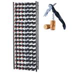 Wijnrek | 108 flessen | 65x20x180cm | Flessenrek | Staal, Verzenden, Nieuw